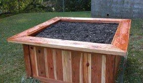 Raised Bed Frames using Redwood