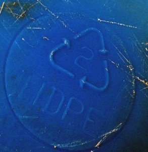 Rain Barrel Food Grade Symbol located at the bottle of the barrel.